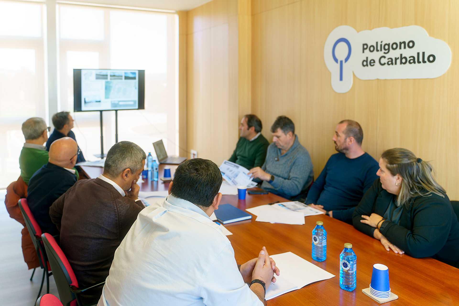 Primera reunión de trabajo con el alcalde, Daniel Pérez.