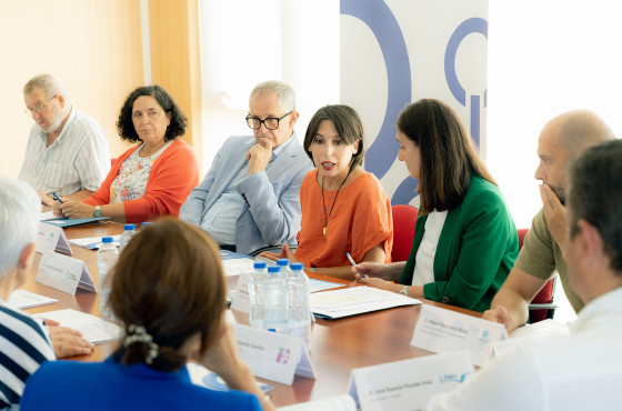 Reunión de traballo coa conselleira de Economía e Industria.